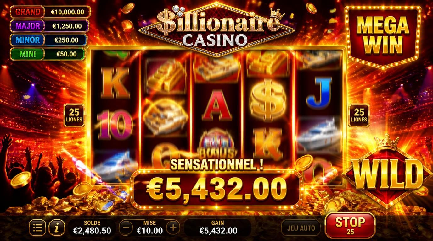 Image vibrante de jeu de casino qui donne des frissons